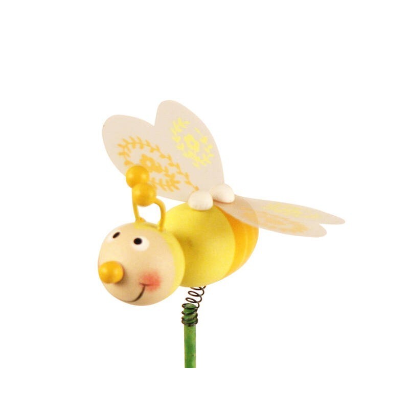 PIQUE ABEILLE JAUNE sur ressort H50CM /25P
