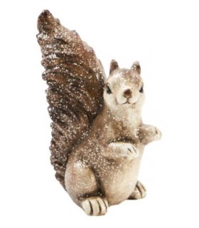 ECUREUIL BRUN DEBOUT H19CM les 4P