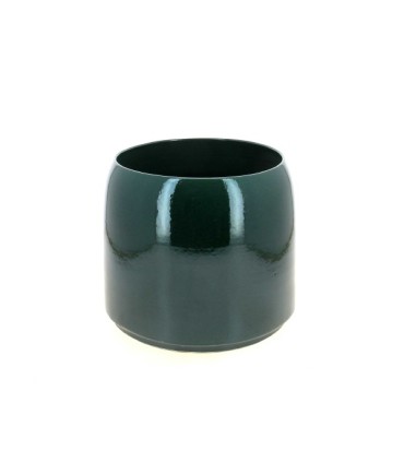 C.POT LISSE VERT FONCE 024 H21CM les 2P