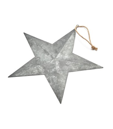 ETOILE ARGENT A SUSPENDRE 33CM les 6P