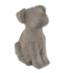 CHIEN CIMENT GRIS H21CM à la pièce