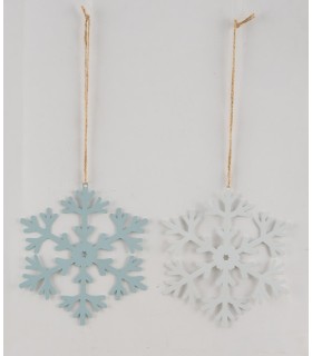 FLOCON DE NEIGE A SUSPENDRE 20CM les 4P