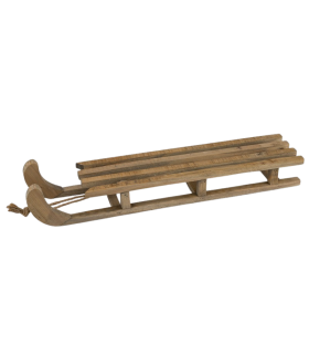 LUGE BOIS AVEC CORDE GM 58.5CM à la pièce