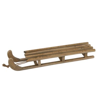 LUGE BOIS AVEC CORDE GM 58.5CM à la pièce