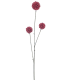 BRANCHE DE BAIE ROUGE BOULE 81CM les 6P