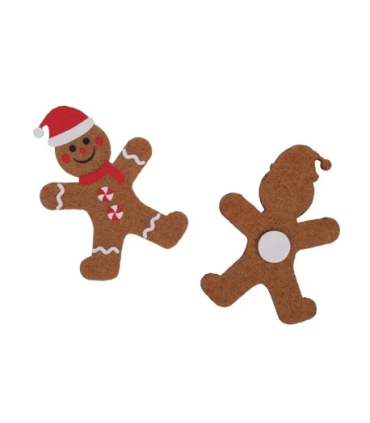 STICKERS NOEL PAIN D'EPICE a coller les 12P