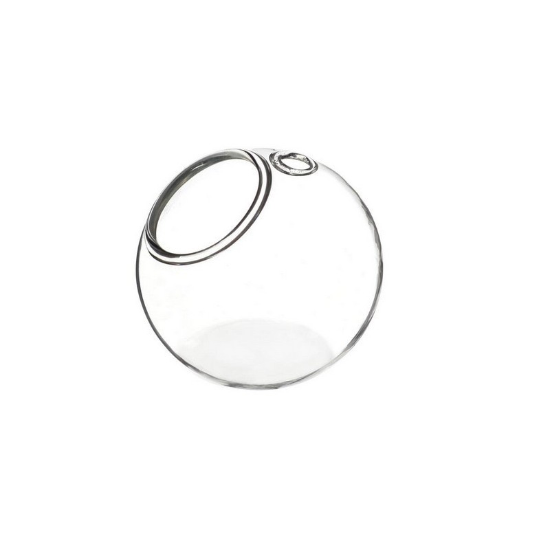 VERRE BOULE fond plat AVEC TROU 08CM les 6P