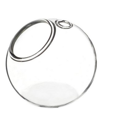 VERRE BOULE fond plat AVEC TROU 08CM les 6P