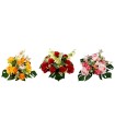 BOUQUET ROSE ORCHIDEE 21 fleurs H36CM les 6P