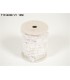 RUBAN BLANC SATIN + PERLE 10M