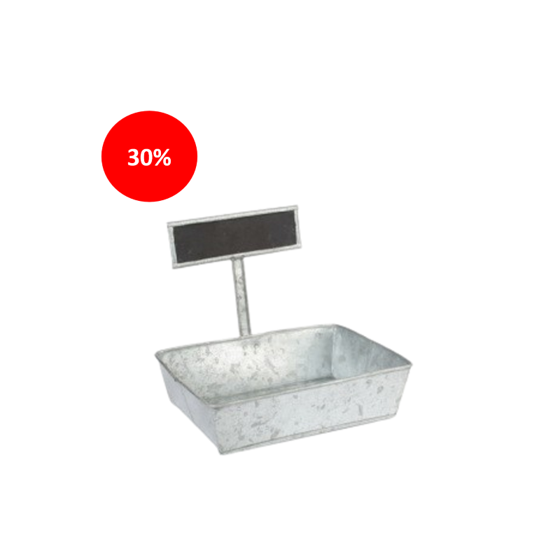 ZINC-COUPE PLATE + PIQUE ARDOISE /1P