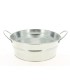 ZINC-BASSINE naturel 015 H8CM AVEC ANSE à la pièce