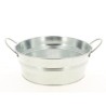 ZINC-BASSINE naturel 015 H8CM AVEC ANSE à la pièce