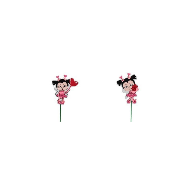 FILLETTE ROSE SUR PIQUE les 12P