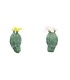 CACTUS BOULE FLEURI H16CM la pièce