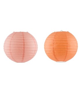 LAMPION EN PAPIER AVEC ACCROCHE METAL PM /4P