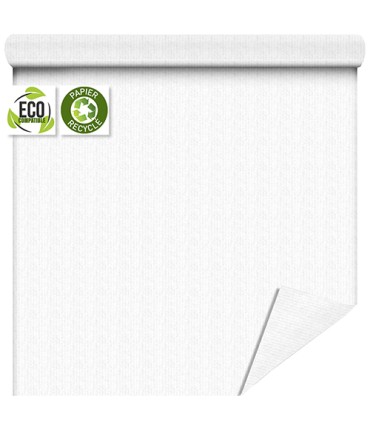 PAPIER KRAFT UNI fond blanc RECYCLE  80CM X 50M 