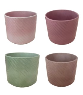 C.POT CYLINDRE SPIRALE 016.5 H14.5CM /4P