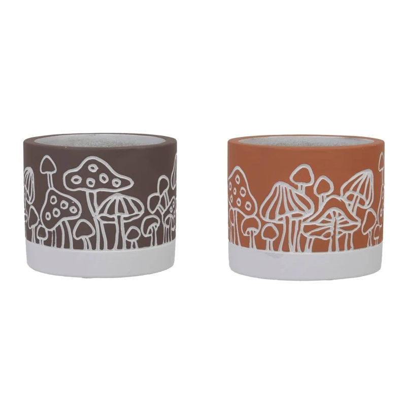 C.POT CHAMPIGNON couleurs 011 H09CM les 8P
