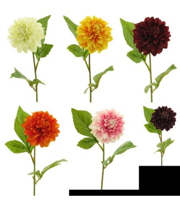 FLEUR DAHLIA GEORGE 50CM à la tige
