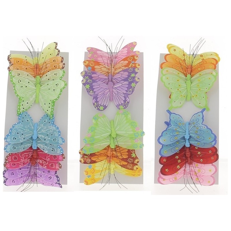 PAPILLON Diam.10CM BOITE 12P
