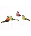 OISEAU Long.12CM aile+queue plume /12P