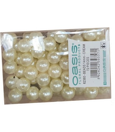 OASIS PERLE NACREE 14mm/ 72 pièces