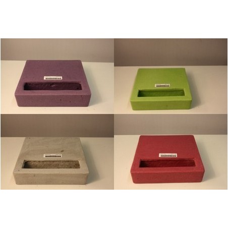 PLAT couleur 20X20 H4.5CM ouv.rectangle/1P