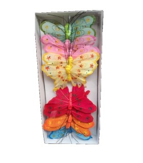 PAPILLON Diam.09CM BOITE 12P