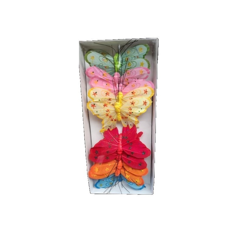 PAPILLON Diam.09CM BOITE 12P