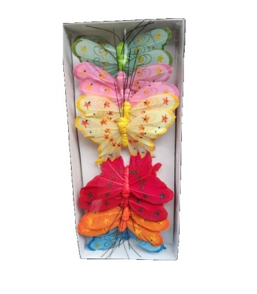 PAPILLON Diam.09CM BOITE 12P