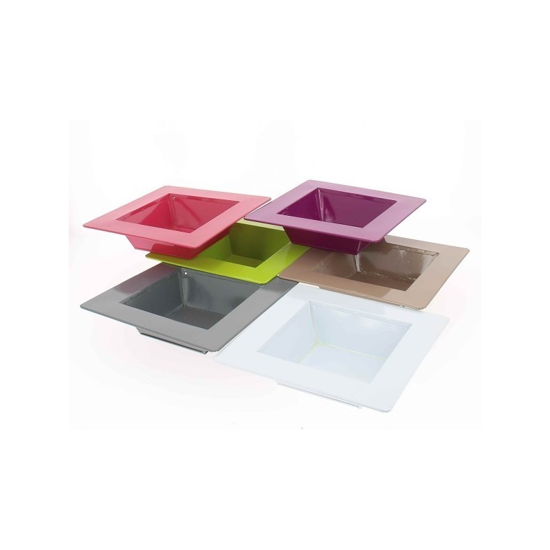 ZINC-COUPE+REBORD couleur 16x16 ext.25X25CM à la pièce
