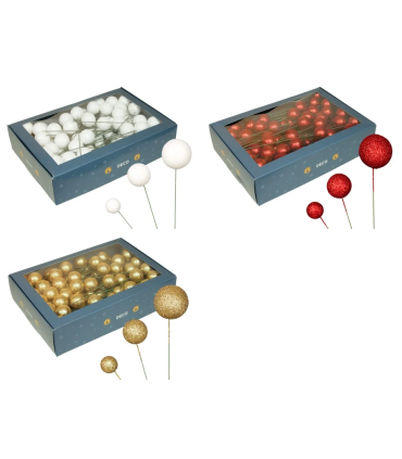 BOULE UNIE BRILLANTE 020-30-40MM /100P