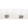 SOLIFLOR SUR SUPPORT BOIS GRIS H15CM/1P