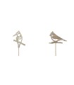 OISEAU BOIS NATURE 8.5CM les 12 PIQUES