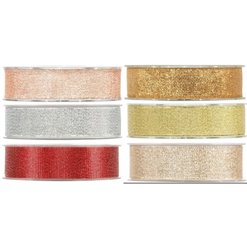 RUBAN FANTAISIE 25MM X 30M "shine"
