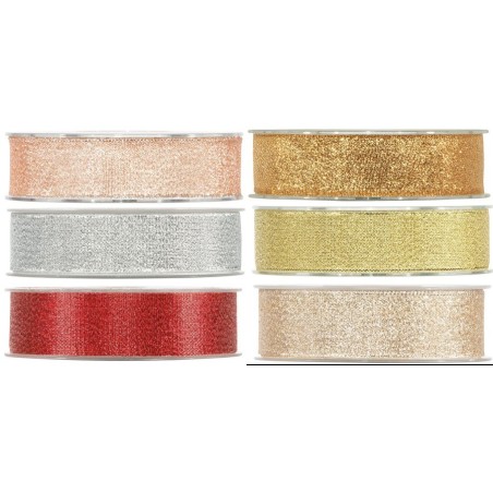 RUBAN FANTAISIE 25MM X 30M "shine"