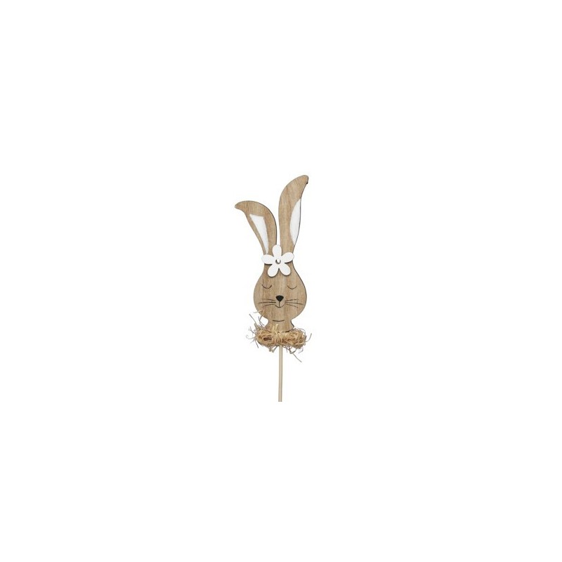 TETE DE LAPIN BOIS PIQUE les 10P