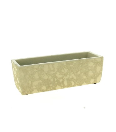 JARDINIERE BEIGE TACHE 27X7 H6.5CM les 6P