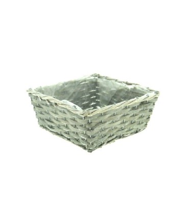 COUPE OSIER GRIS 25X25 H10CM à la pièce