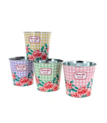 ZINC-POT VICHY "BF MAMIE" 013.5 H12CM les 12P