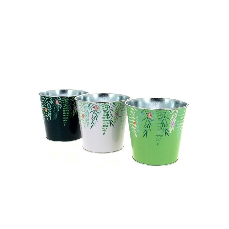 ZINC-POT VEGETAL 017 H16CM les 12P