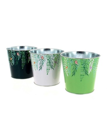 ZINC-POT VEGETAL 013.5 H12CM les 12P