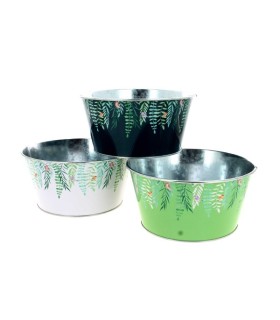 ZINC-POT VEGETAL 019.5 H10CM les 12P