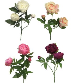 FLEUR PIVOINE DUCHESSE 70CM à la pièce