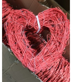 PORTE-BOUQUET OSIER COEUR les 10P