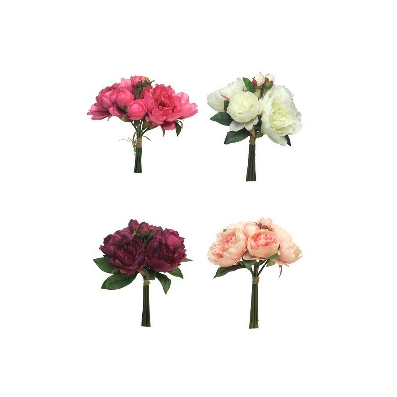 FLEUR PIVOINE 34CM 5 fleurs à la pièce