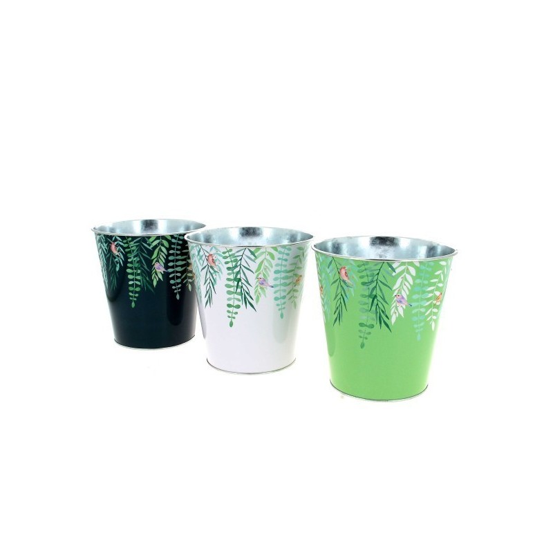 ZINC-POT VEGETAL 015 H15CM les 12P
