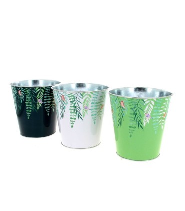 ZINC-POT VEGETAL 015 H15CM les 12P