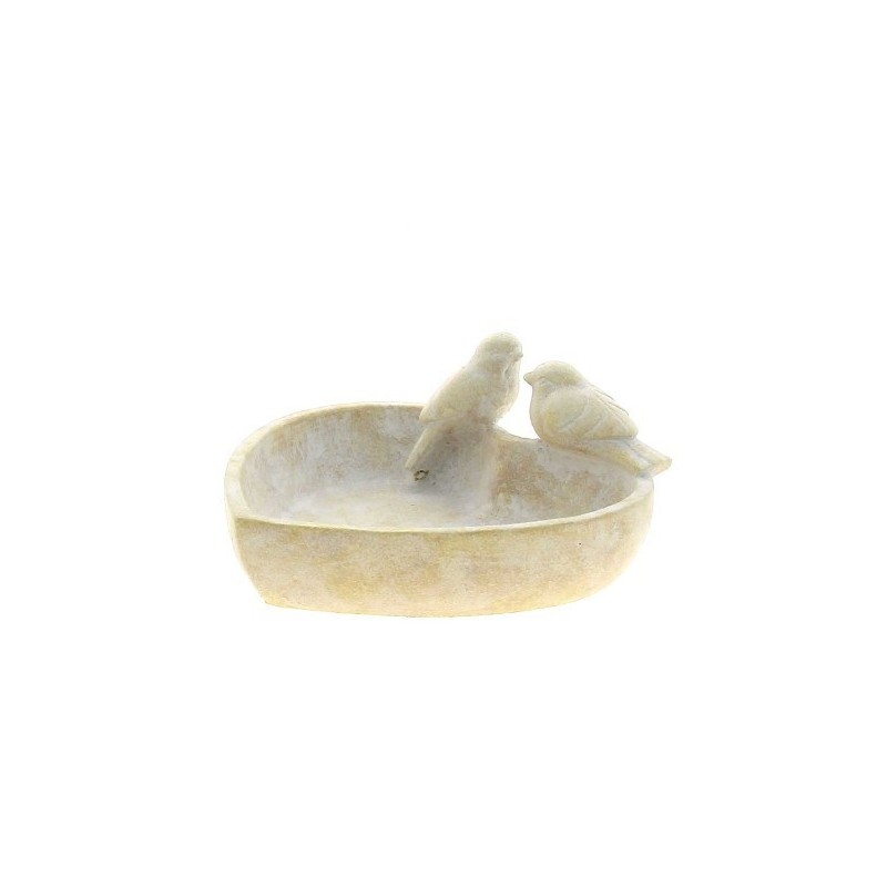 COUPE COEUR OISEAU 25X24 H11CM pièce